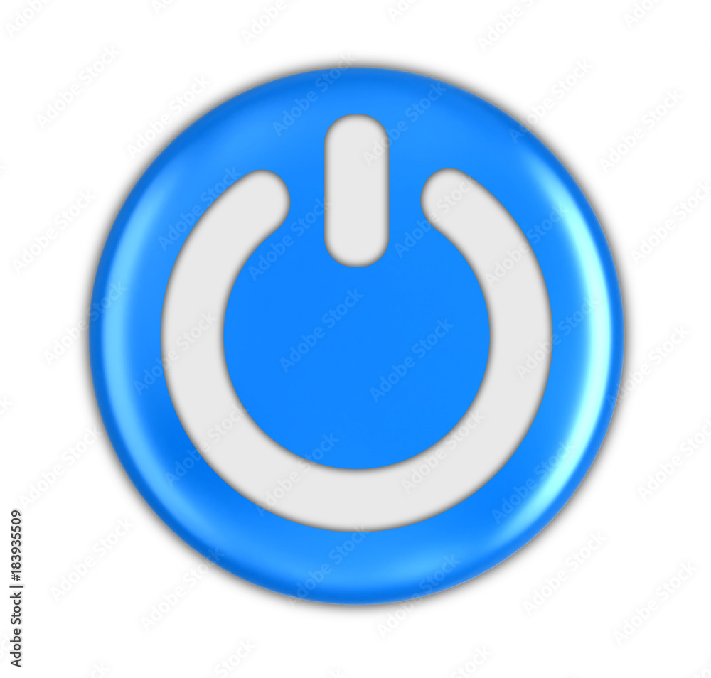 Button with On. Image with clipping path Button with On. Image with clipping path