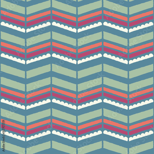 Seamless ethnic patterns with diamonds