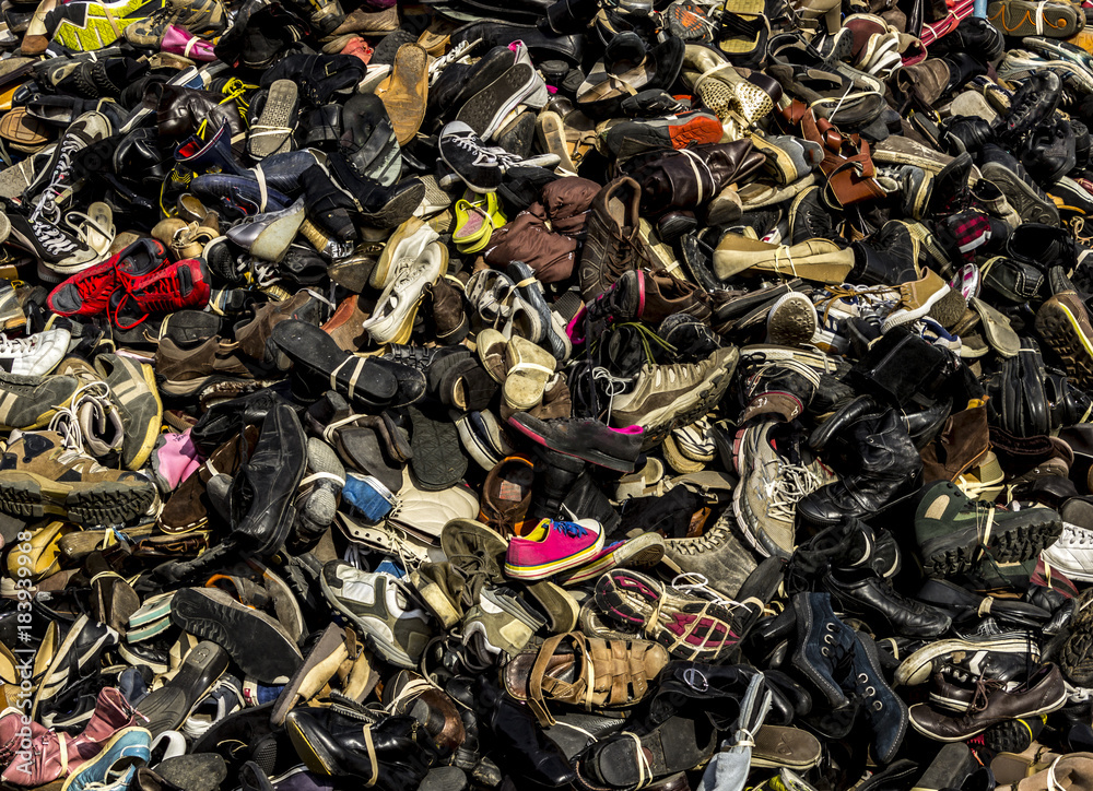 Shoes junkyard Stock Photo | Adobe Stock