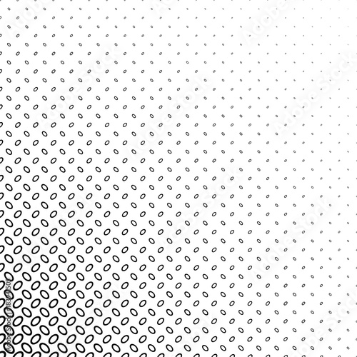 Black and white diagonal ellipse pattern background