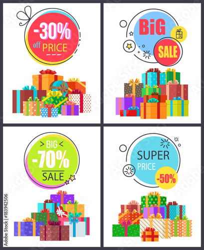 Big Sale Super Price Advert Vector Illustration