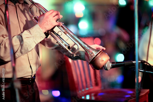 trumpet with bokeh