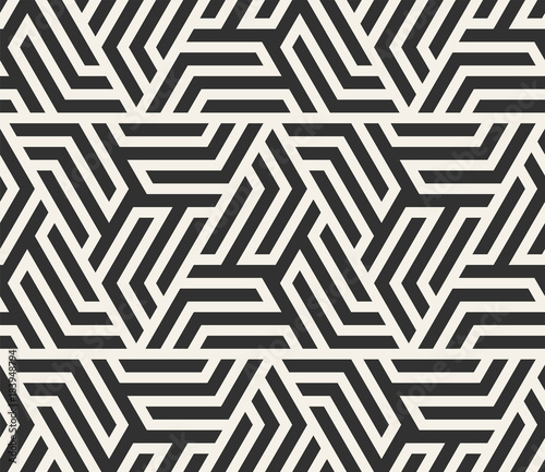 Vector seamless lines pattern. Modern stylish triangle shapes texture. Repeating geometric tiles