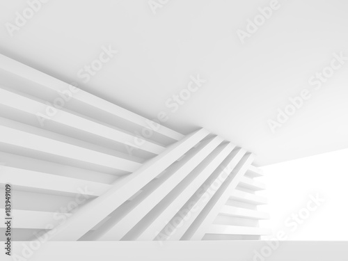 Abstract empty white3d interior background