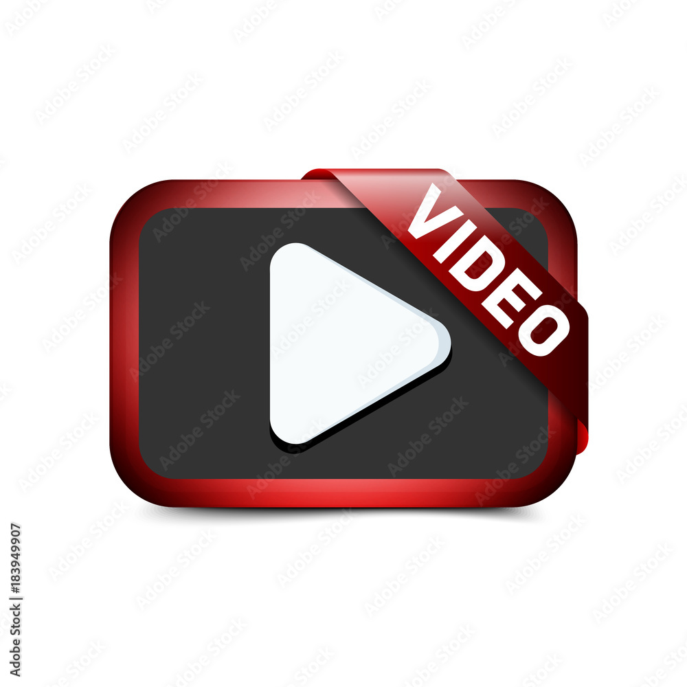 Video Button sign illustration Video Button sign illustration