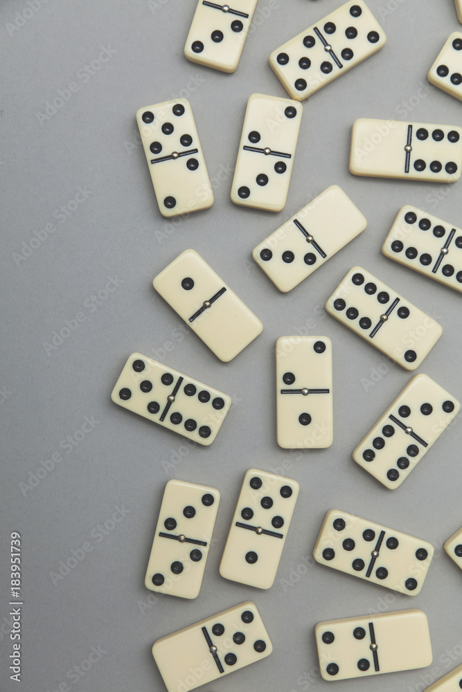 Domino background. Business strategy concept Domino background. Business strategy concept