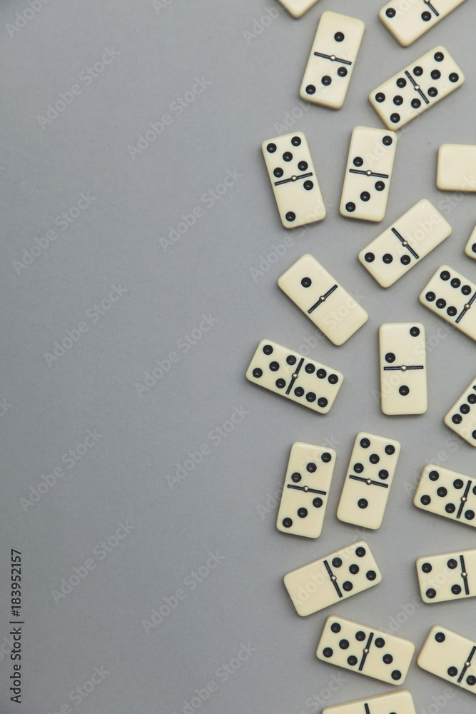 Domino background. Business strategy concept Domino background. Business strategy concept