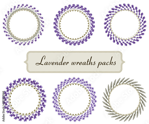 lavander frames wreath pack