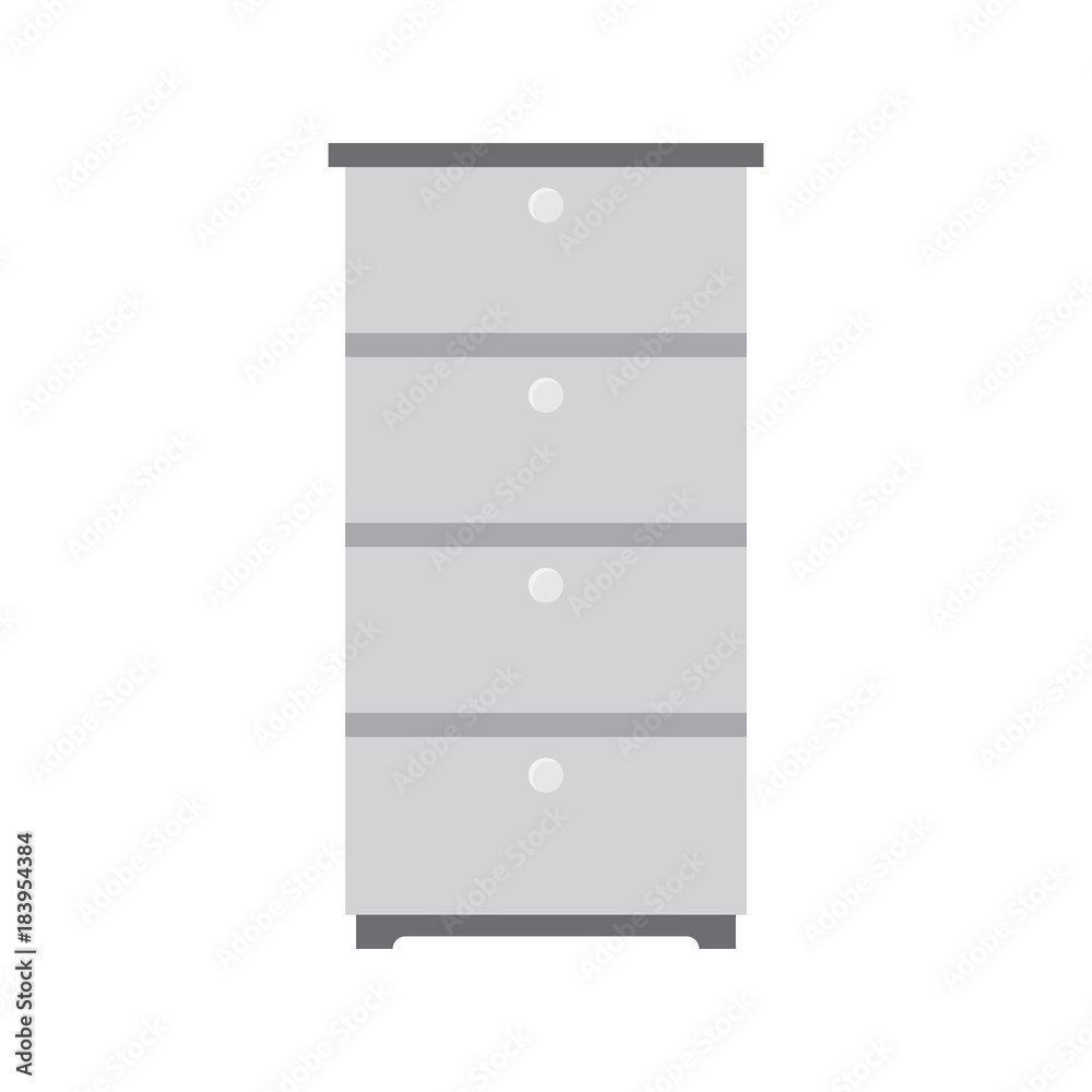 Office cabinet icon. Documents office box Office cabinet icon. Documents office box