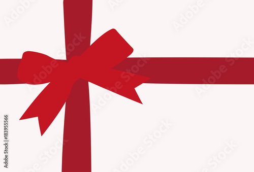 simple rote Geschenkschleife