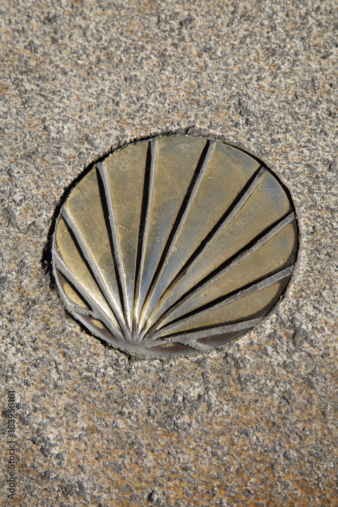 St James Way Shell Symbol, Santiago de Compostela St James Way Shell Symbol, Santiago de Compostela