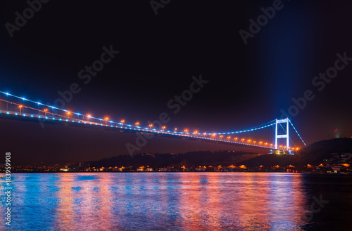 Bosphorus Bridge over Bosphorus strait.