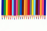 Student stationary and colorful pencils