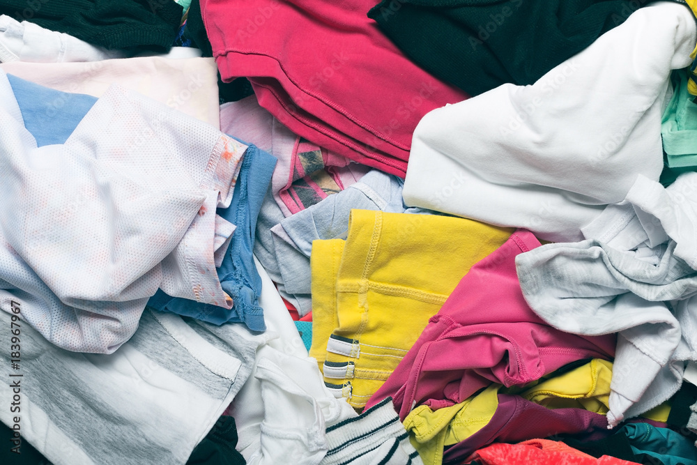 Clutter of clothes