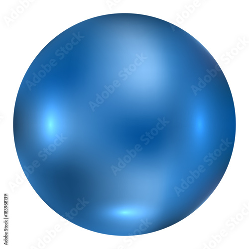 vector of blue ball