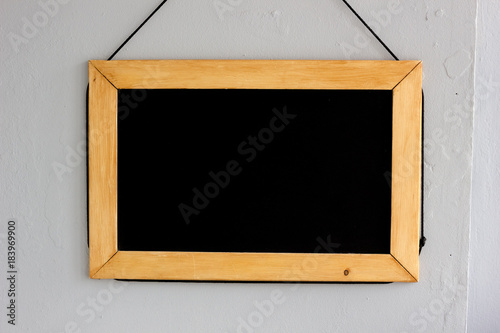 Blackboard on the wall. Gre...