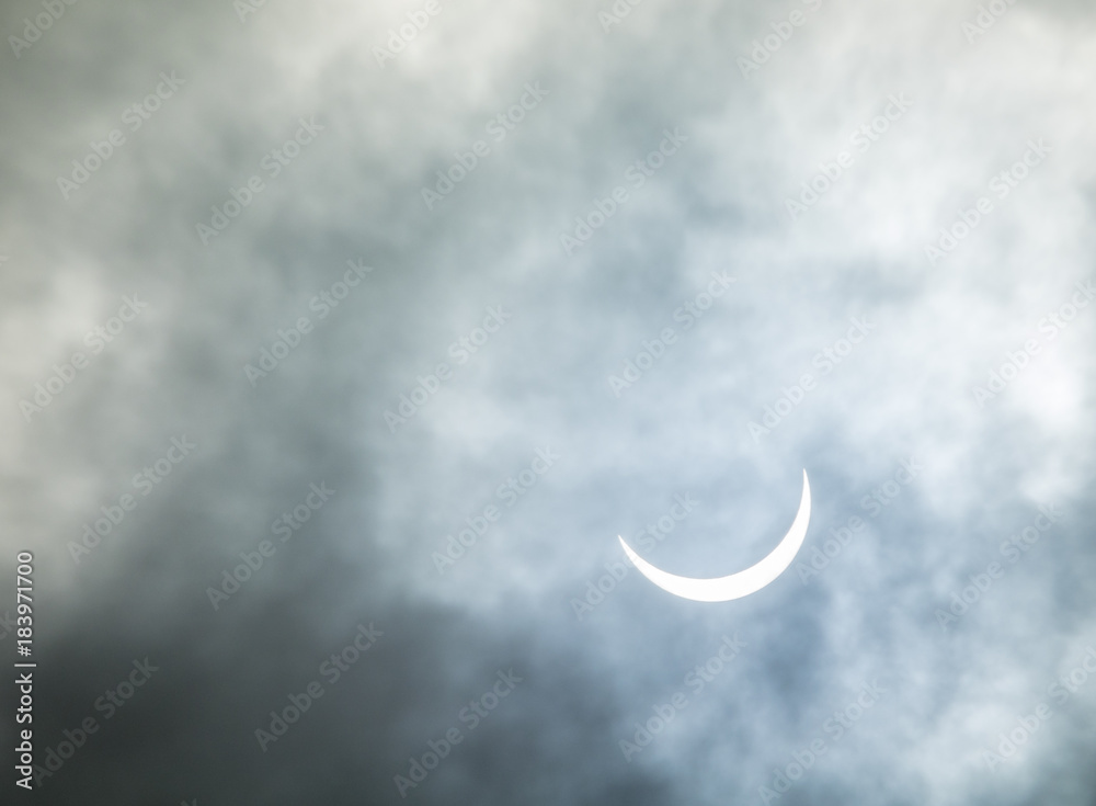 Partial eclpse of sun by full new moon Partial eclpse of sun by full new moon