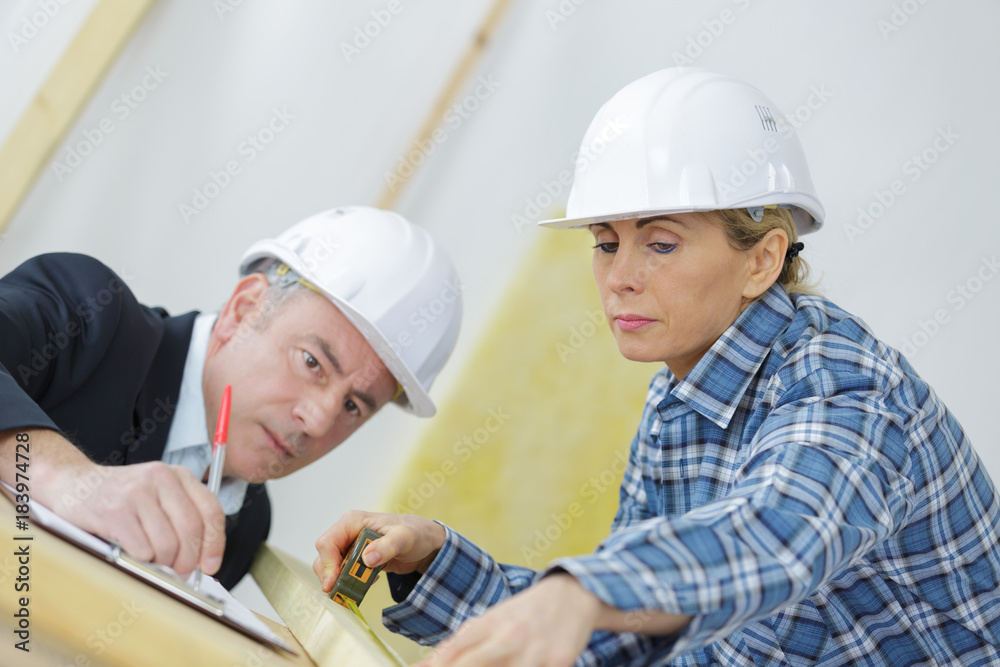 construction designer writing the instructions construction designer writing the instructions