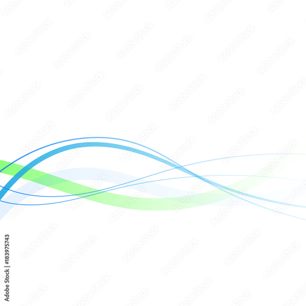 Abstract blue and green curved ines background Abstract blue and green curved ines background