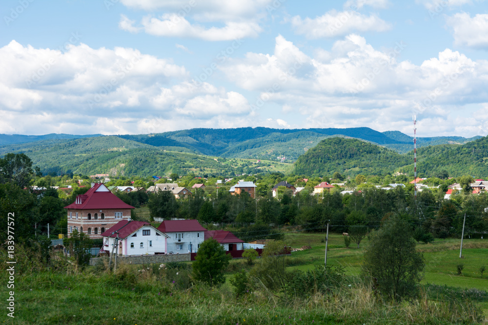 town in the mountains