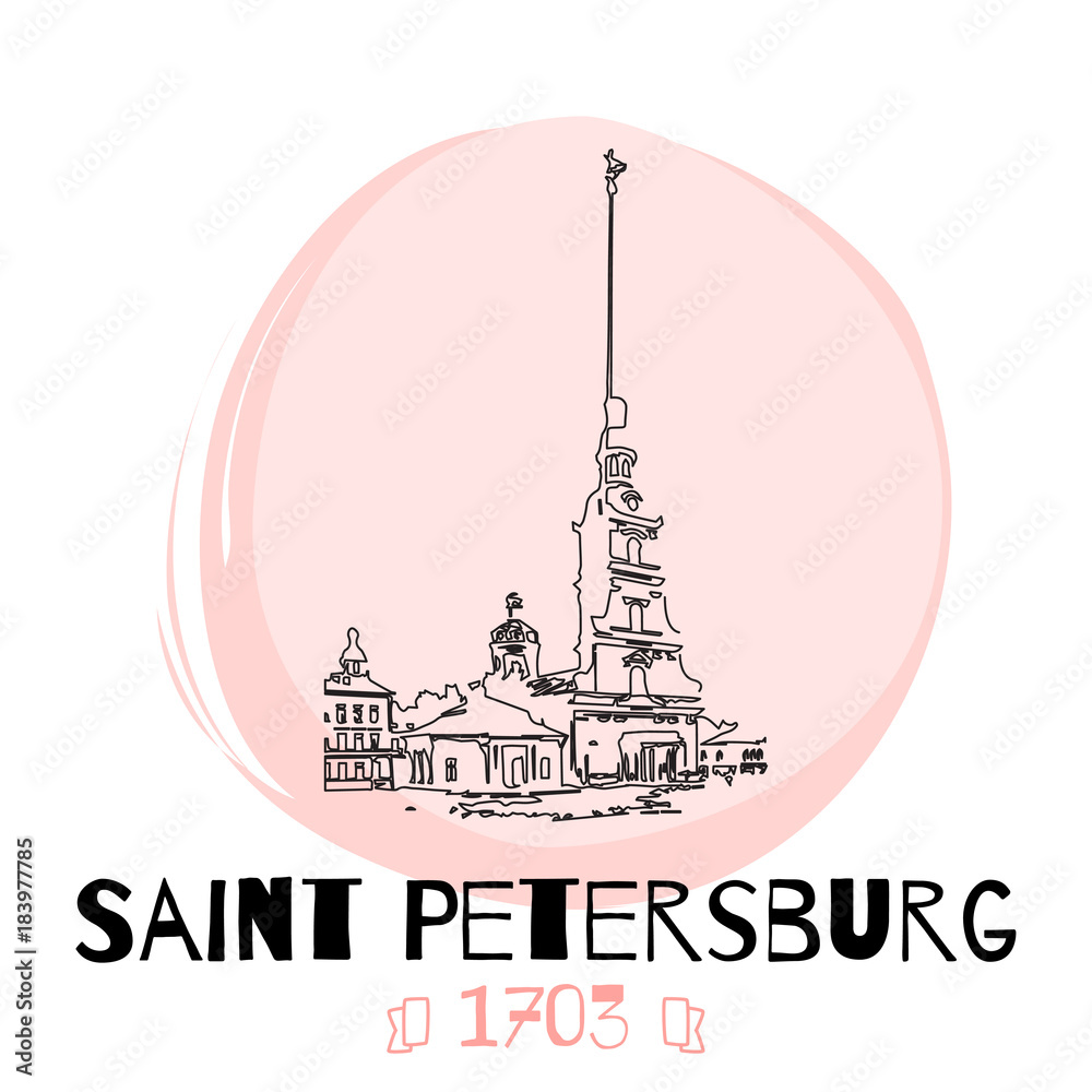 Saint-Petersburg Vector Illustration Saint-Petersburg Vector Illustration