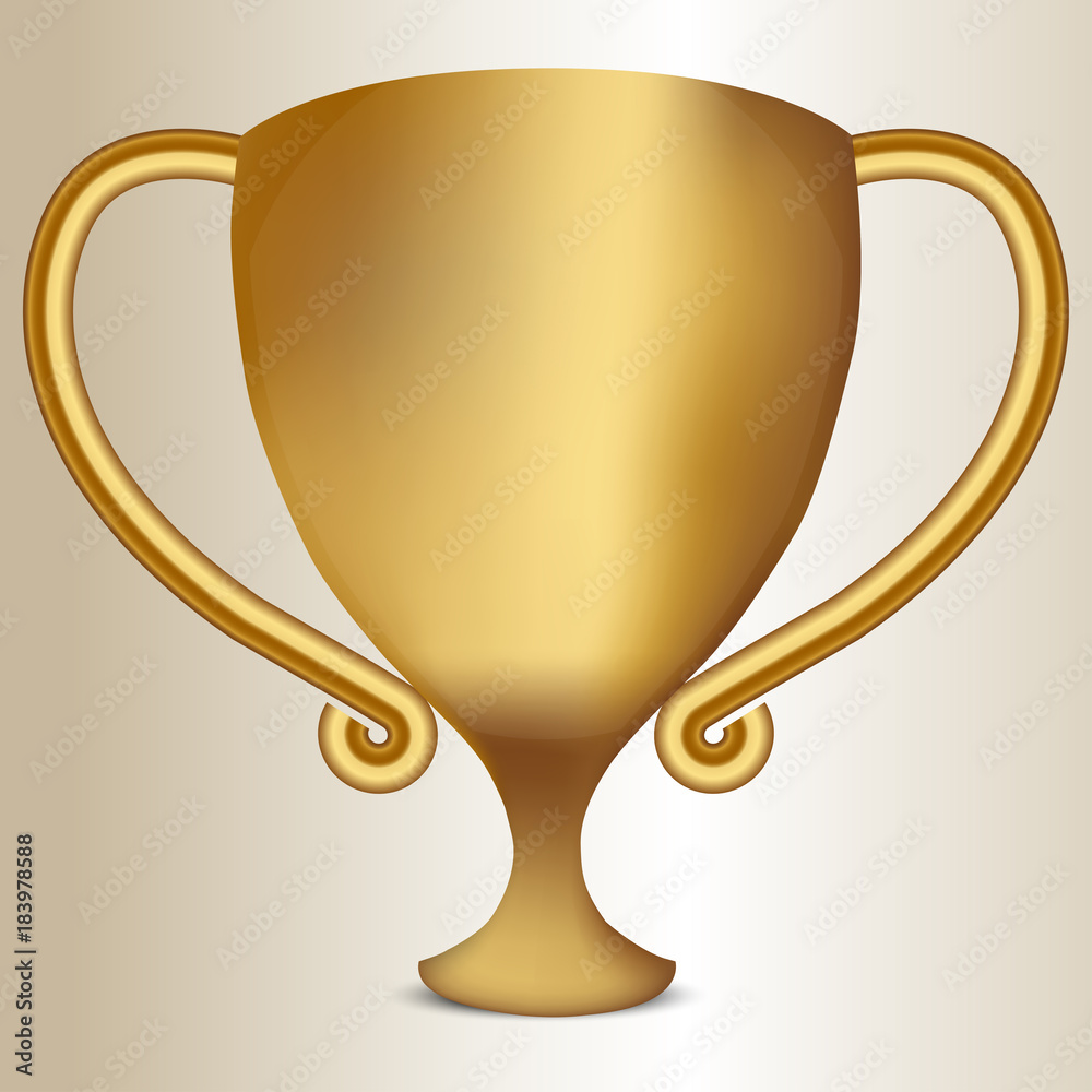 Vector illustration of Gold Cup Vector illustration of Gold Cup