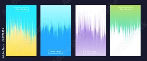 Liquid color covers set. Fluid shapes composition. Futuristic design posters. Eps10 vector.