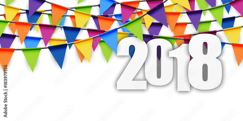 garlands background New Year 2018 garlands background New Year 2018