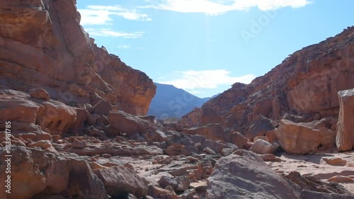 Colorful mountains at Sinai peninsula . Egypt .