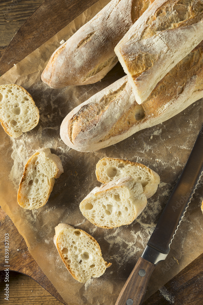 Homemade Crusty French Bread Baguette Homemade Crusty French Bread Baguette