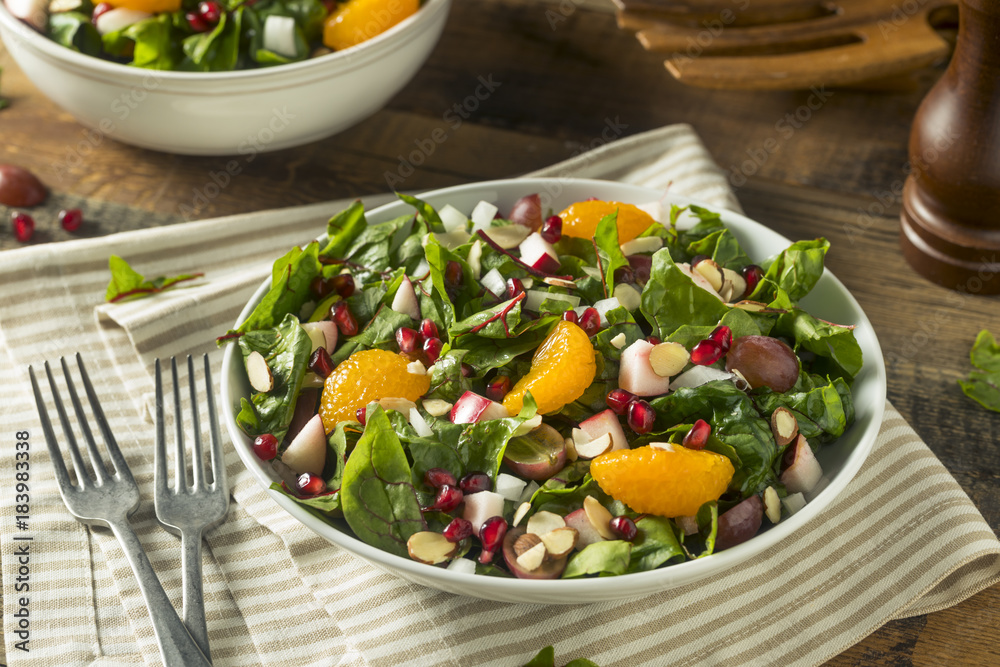 Raw Organic Winter Chard Salad with Oranges
