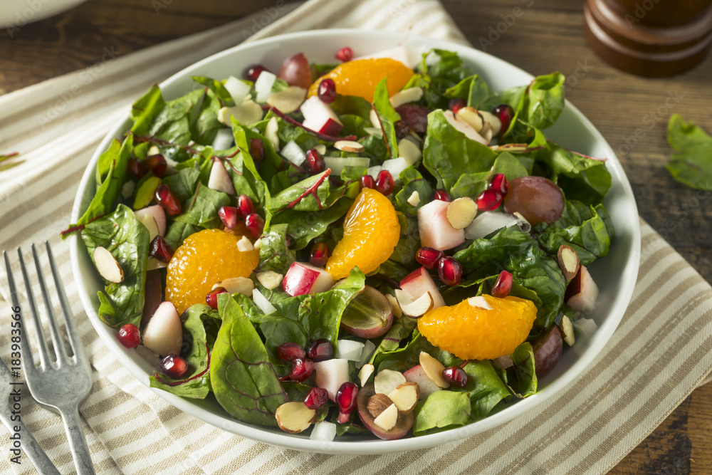 Raw Organic Winter Chard Salad with Oranges