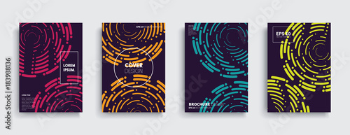 Vector cover designs. Future Poster template.
