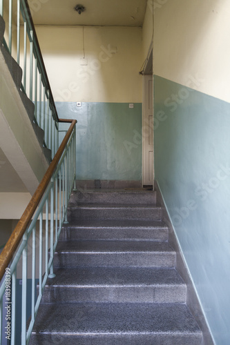 stairs in an old building