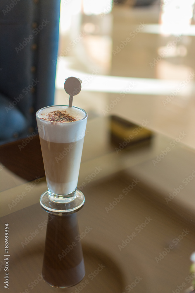 Latte that was made in lobby, Egypt