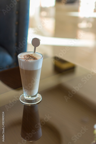 Latte that was made in lobby, Egypt