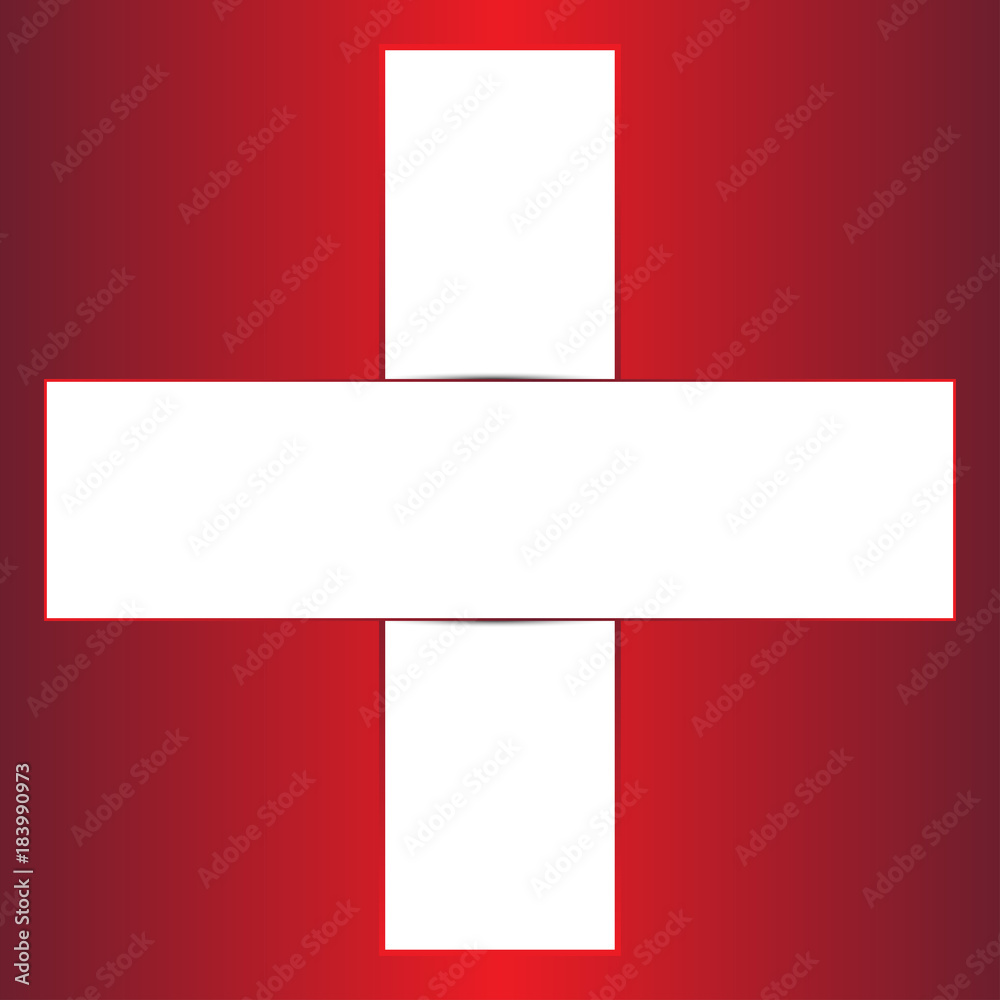 Vector illustration of Red Cross