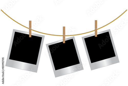 Vector illustration of set photos