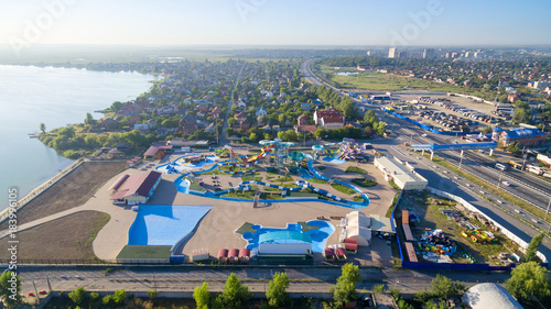 Waterpark DON Park. Salt lake. Russia. Rostov region. Bataysk photo