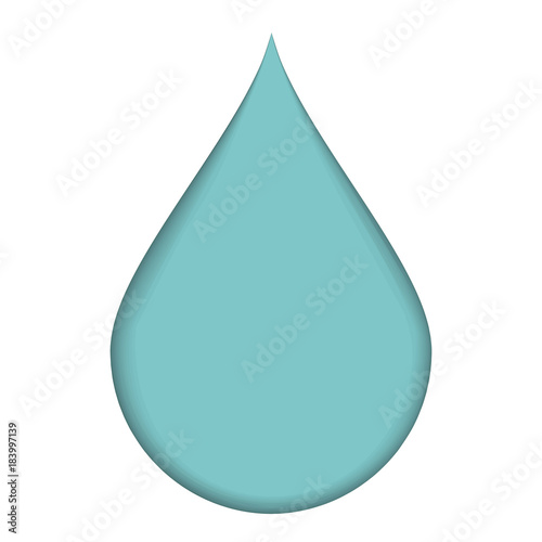 Vector illustration of drop of water