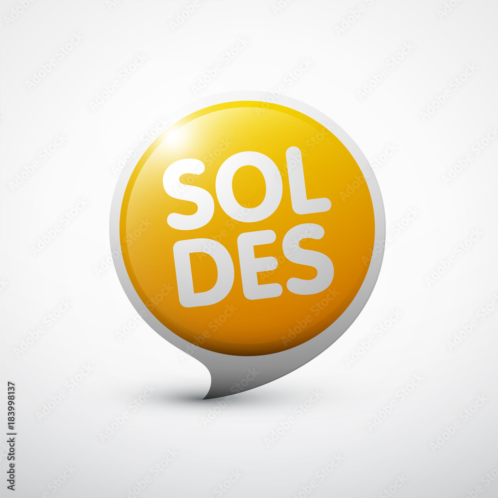 Soldes icône jaune Soldes icône jaune