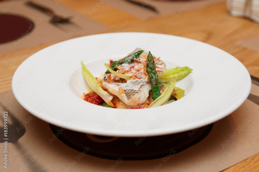 Grilled fish with asparagus Grilled fish with asparagus