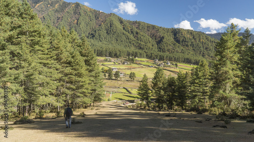Phobjikha Valley. Kingdom of Bhutan photo