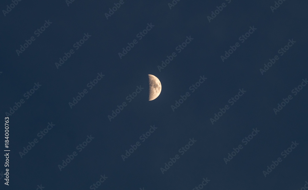 moon half crescent twilight background moon half crescent twilight background