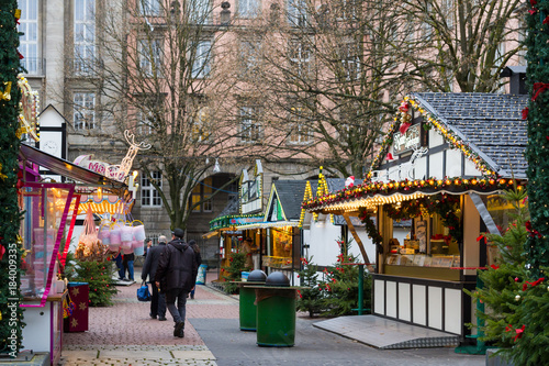 Christmas market in Wuppertal-Barmen, Germany.
