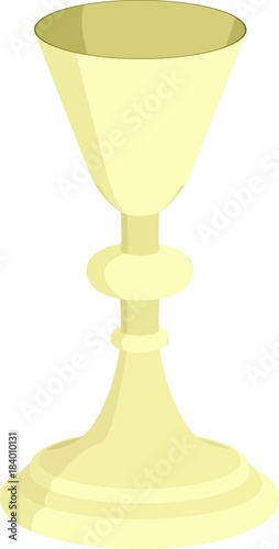 isolated golden goblet - liturgical vessel