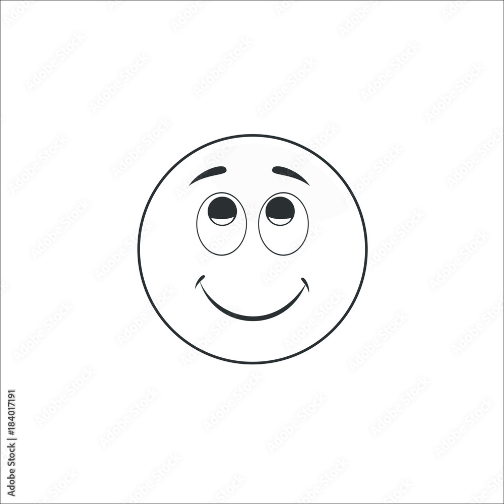 Smile icon. Emotion smile. Vector Illustration Smile icon. Emotion smile. Vector Illustration
