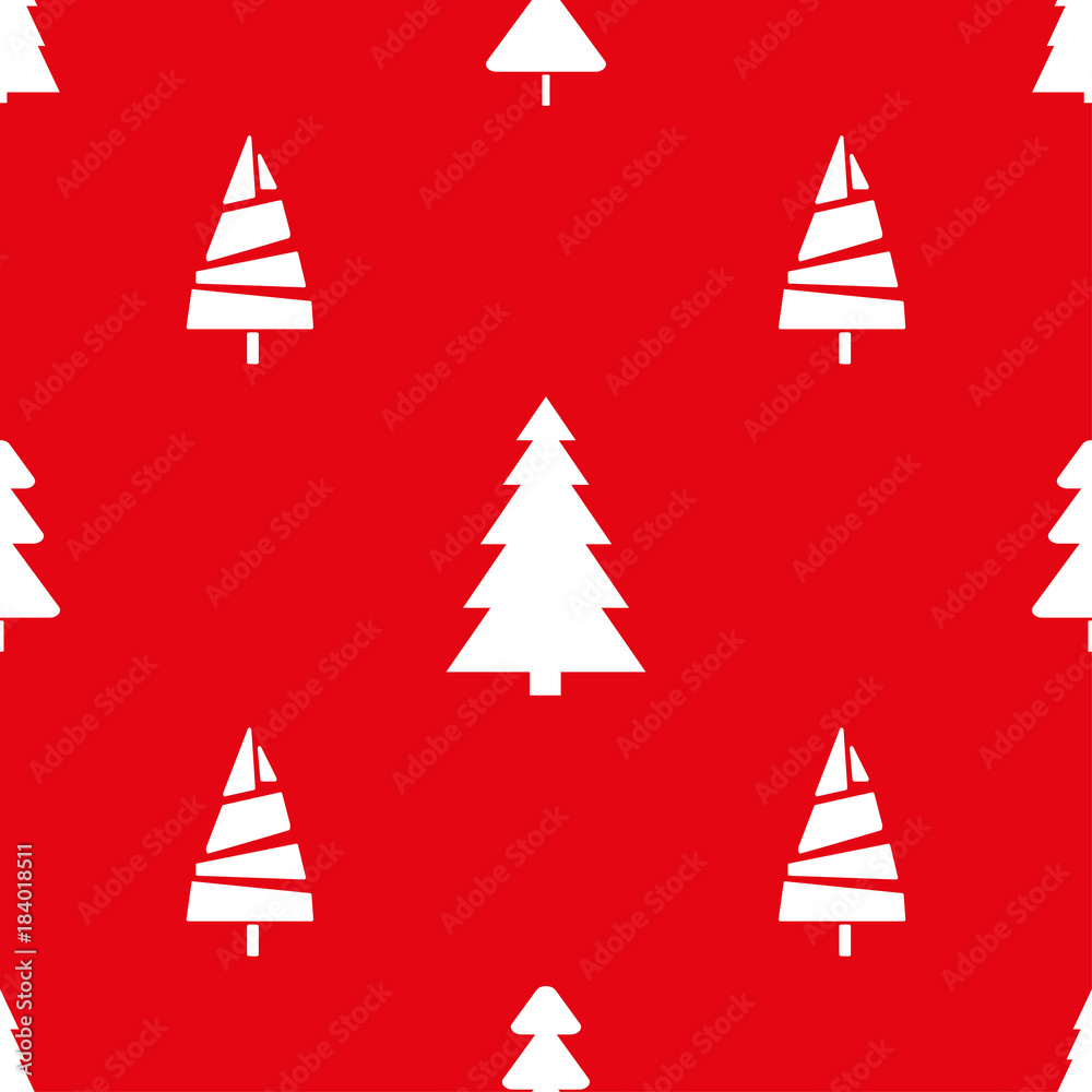Seamless pattern with christmas trees. Abstract geometric wallpaper. Geometric art. Christmas trees. Print for textiles, fabrics, polygraphy, posters. Greeting cards. Bright texture