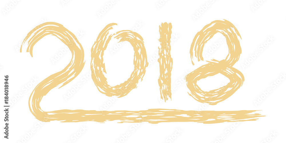 2018 Happy New Year. Year of dog the Chinese Zodiac. Vector eps 10. 2018 Happy New Year. Year of dog the Chinese Zodiac. Vector eps 10.