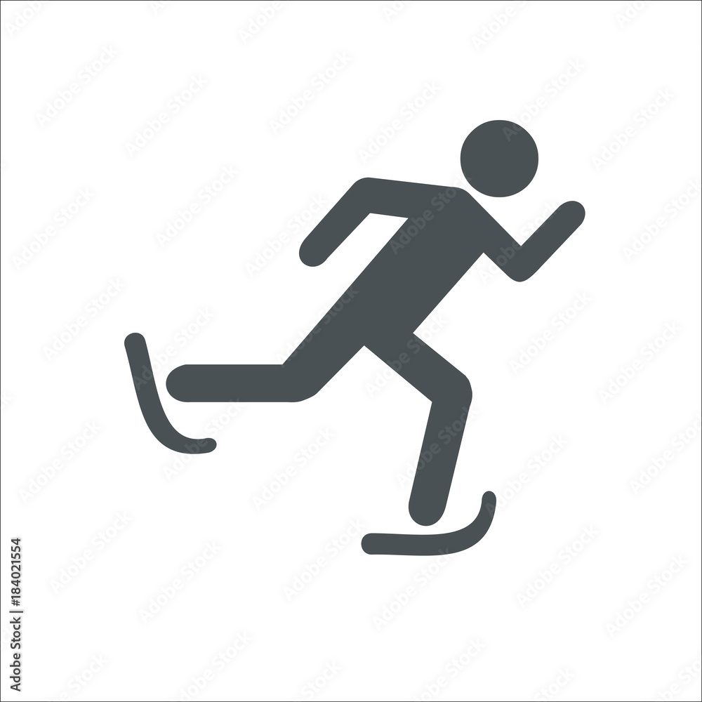 Skater icon. Vector Illustration